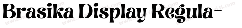Brasika Display Regula字体转换